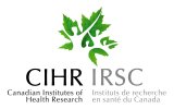 Canadian Institutes of Health Research Logo