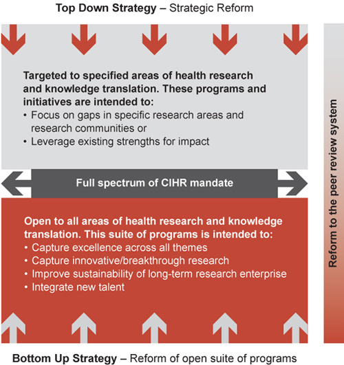 Figure 23: Inter-relationship of proposed reforms to achieve CIHR’s strategic direction