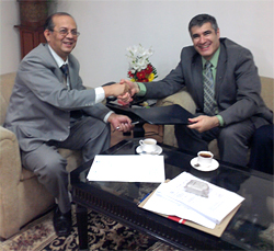 Dr. Mukesh Kumar Deputy Director General and Christian Sylvain